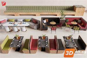 Cafe Furniture Skp Files 